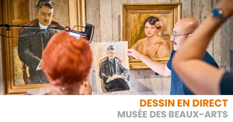 Visuel dessin en direct musée des beaux arts