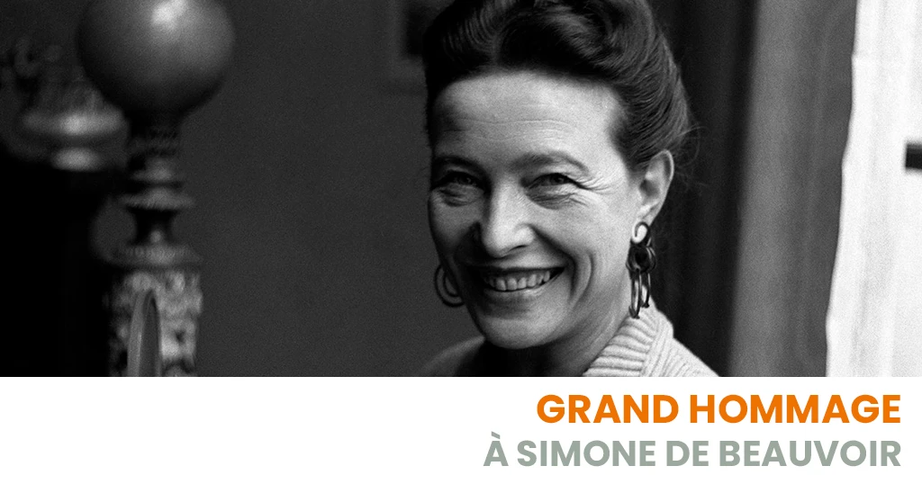 Visuel hommage à Simone de Beauvoir